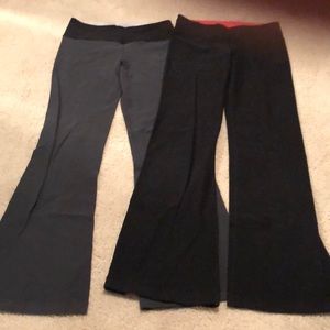 Two pair of Ladies Lululemon yoga/workout pants
